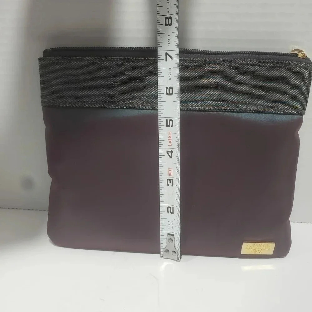 Americana by Sharif Set of 3  Shimmer/Iridescent Cosmetic Pouches. - Picture 7 of 7